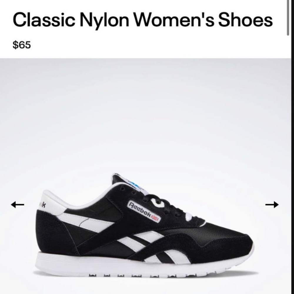 Women's Reebok tennis shoes